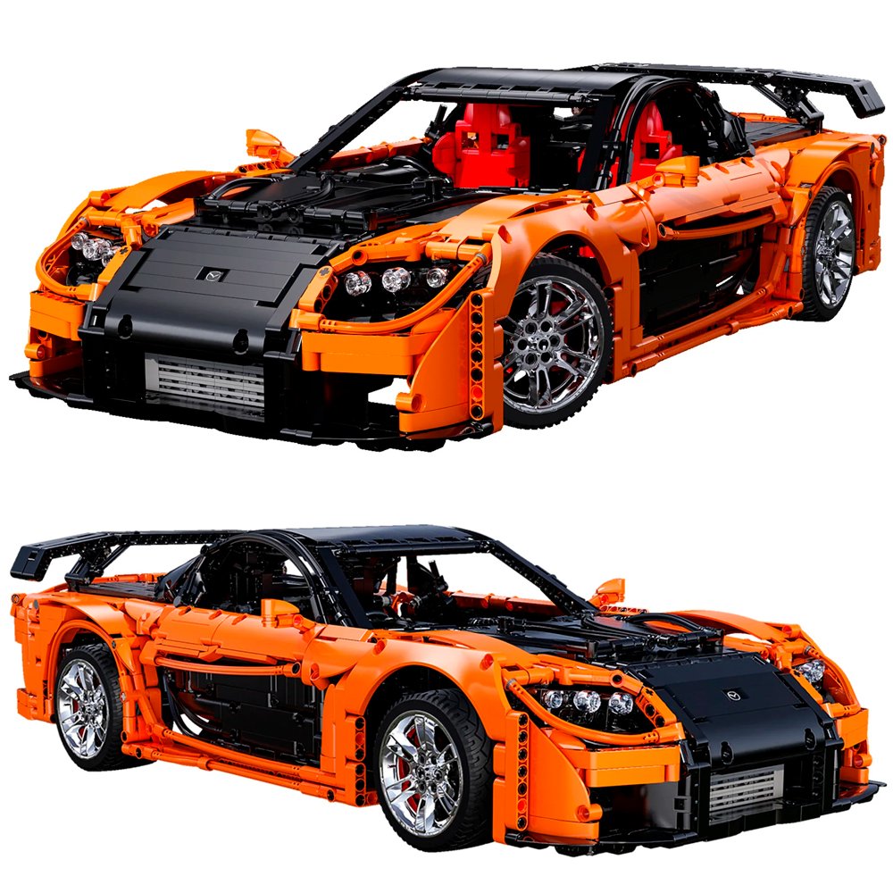 Радиоуправляемый конструктор CaDA MASTER спорткар Mazda RX-7 1/8 (3305 деталей) - C61502W