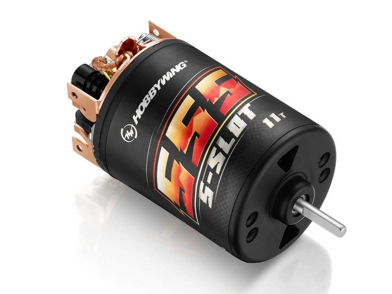 Коллекторный мотор Hobbywing QUICRUN Brushed 555-11T (11TKV, 3,175/16,2мм, 1/10) - HW-30404315