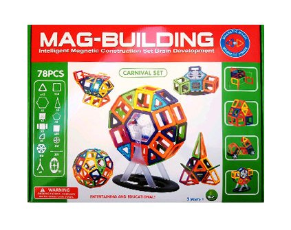 Магнитный конструктор Mag-Building 78 деталей