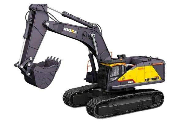 Радиоуправляемый экскаватор серый HUI NA TOYS 22CH RTR 2.4G масштаб 1:14 - HN1594-GR