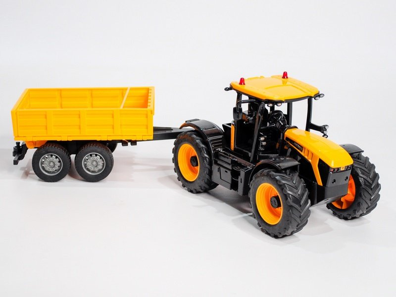 Радиоуправляемый фермерский трактор с прицепом Double Eagle JCB Fastrac 4220 1/24 2.4G RTR - E683-003