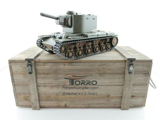Радиоуправляемый танк Torro КВ-2 1/16 2.4G, СССР, зеленый - TR1112438786