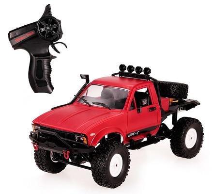 Радиоуправляемая машина краулер WPL 4WD RTR масштаб 1:16 2.4G - WPLC-14-Red