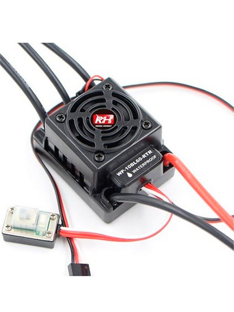 Влагозащищенный регулятор 60A Hobbywing для бесколлекторных машин Remo Hobby - E9574