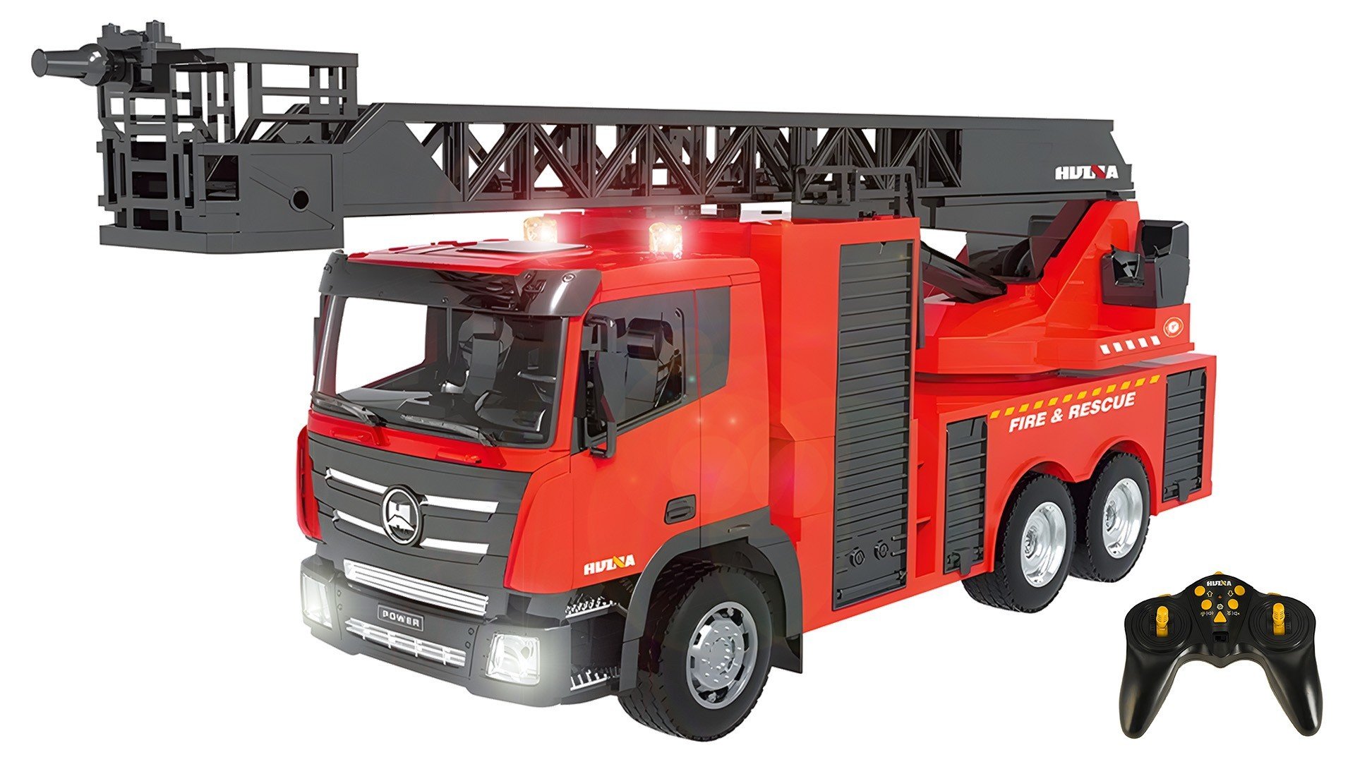 Радиоуправляемая пожарная машина HUI NA TOYS масштаб 1:18 2.4G - HN1361