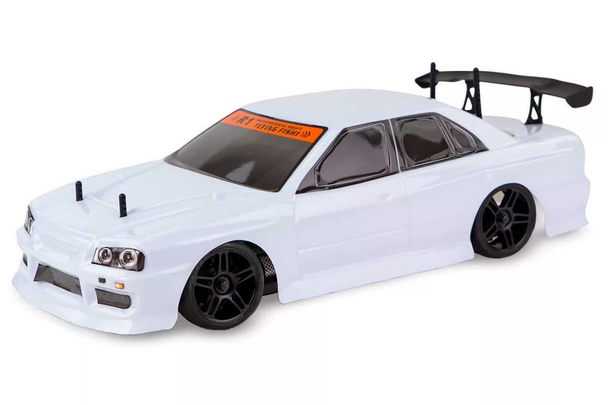 Радиоуправляемая машина для дрифта HSP Flying Fish 1 4WD RTR 1:10 2.4G 94123|12330 White Skyline R34