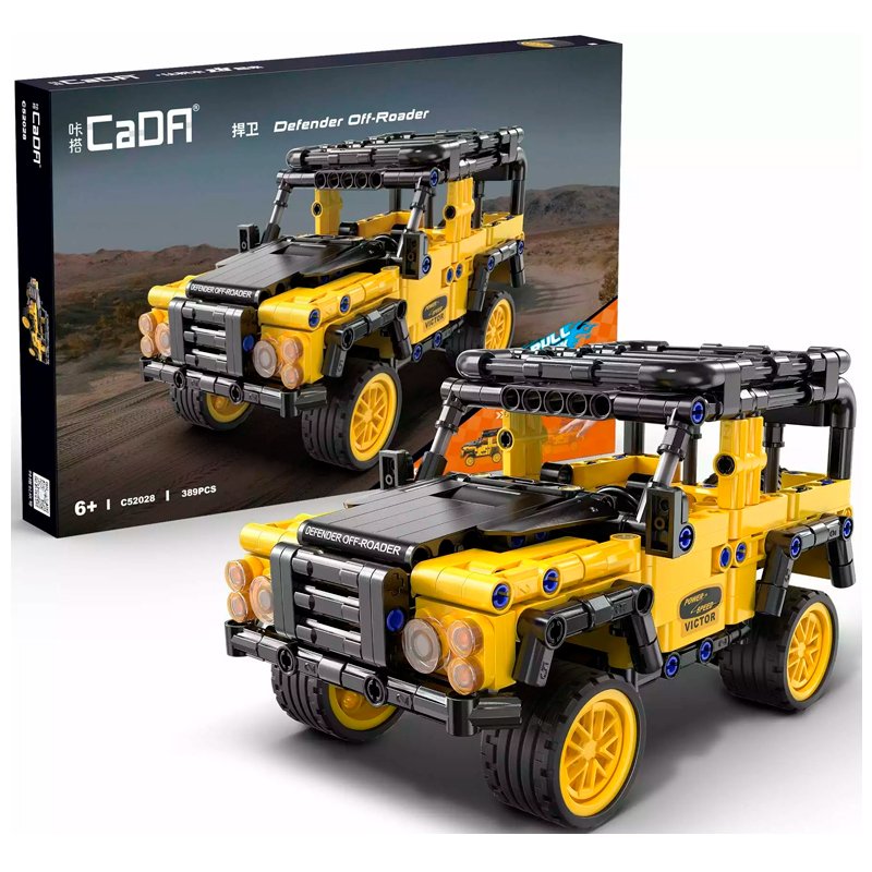 Конструктор CADA внедорожник Defender, инерционный, 389 элементов - C52028W