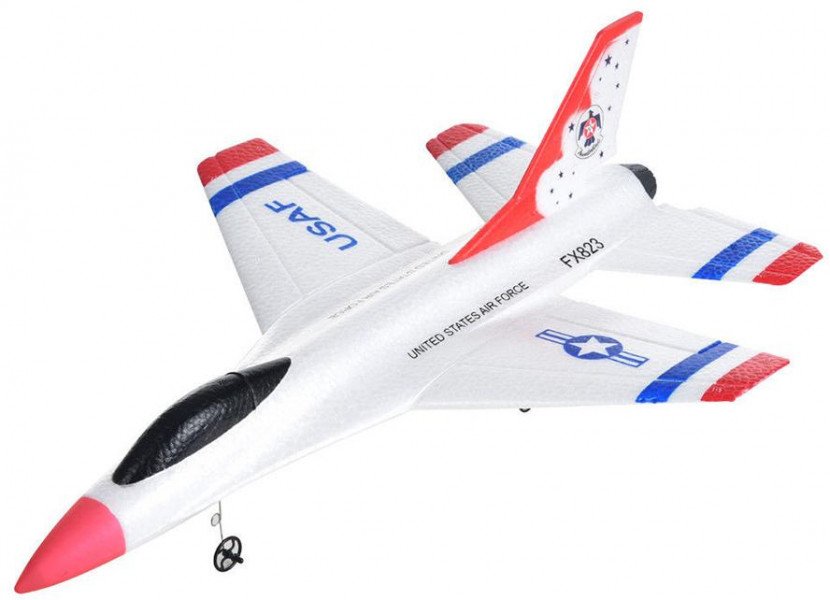 Радиоуправляемый самолет для начинающих F16 FIGHTER 2.4G - FX823