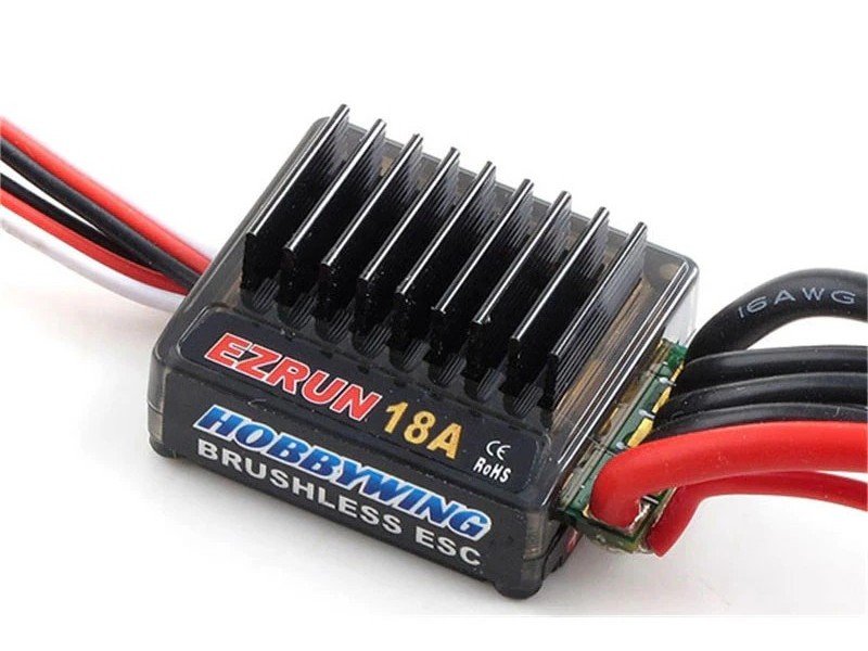 Бесколлекторный регулятор Hobbywing EZRUN-18A-SL (18А-50А, 1/18) - HW-81010020
