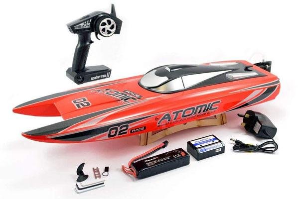 Радиоуправляемый катамаран Volantex RC Atomic 700 Brushless RTR 2.4G, красный - EXA79204RR