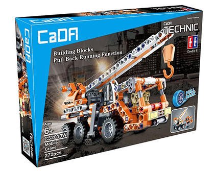 Конструктор CaDA Technic автокран совместим с C52014W, инерционный (272 детали) - C52013W