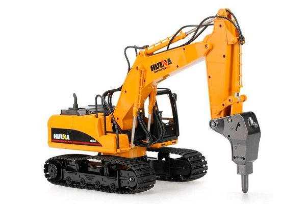 Радиоуправляемый экскаватор c отбойным молотом HUI NA TOYS 2.4G 16CH 1/14 RTR HN1560