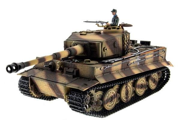 Радиоуправляемый танк Taigen 1/16 Tiger 1 (Германия, поздняя версия) 2.4G RTR летний камуфляж - TG3818-1B-P