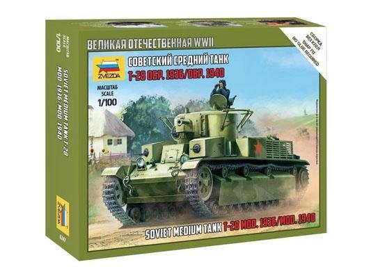 Модель Сборная ZVEZDA Советский легкий танк Т-28, 1:100