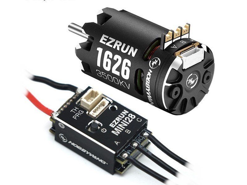 Бесколлекторная бессенсорная система Hobbywing COMBO-MINI28-1626SD-6500KV (30A, 1/28) влагозащита - HW-38020366