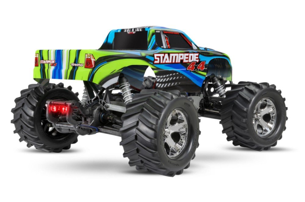 Радиоуправляемая машина монстр TRAXXAS Stampede TQ Fast Charger Blue 4x4 4WD RTR масштаб 1:10 2.4G - TRA67054-61-BL