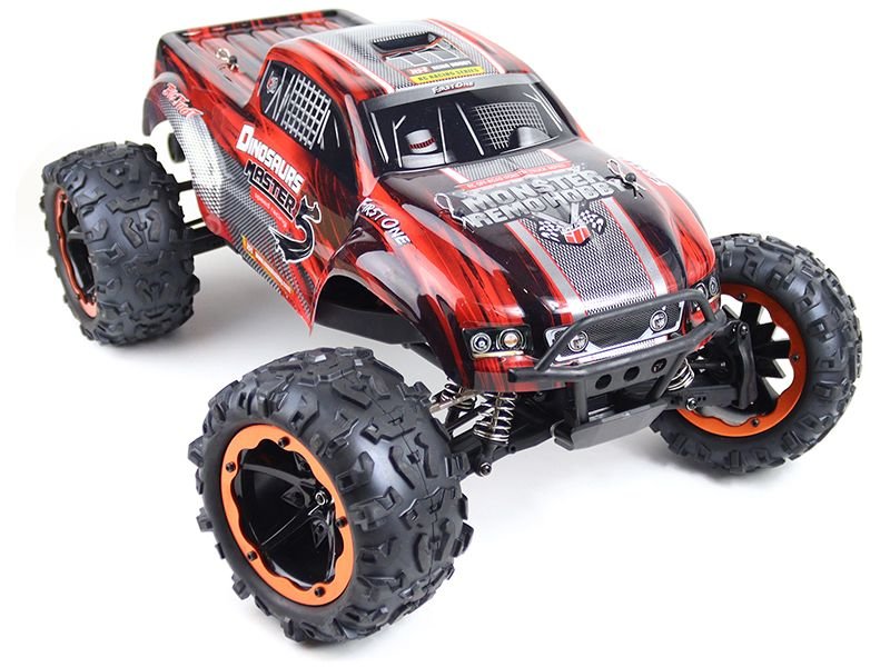 Радиоуправляемая машина монстр Remo Hobby Monster 1:8 Brushless Dinosaurs Master 5 4WD RTR 2.4G - RH8035-RED