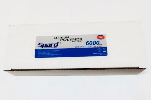 Аккумулятор Li-Po Spard 6000mAh, 7,4V, 30C, T‐plug для Remo Hobby и Himoto 1/10, 1/8. YT1044121PP