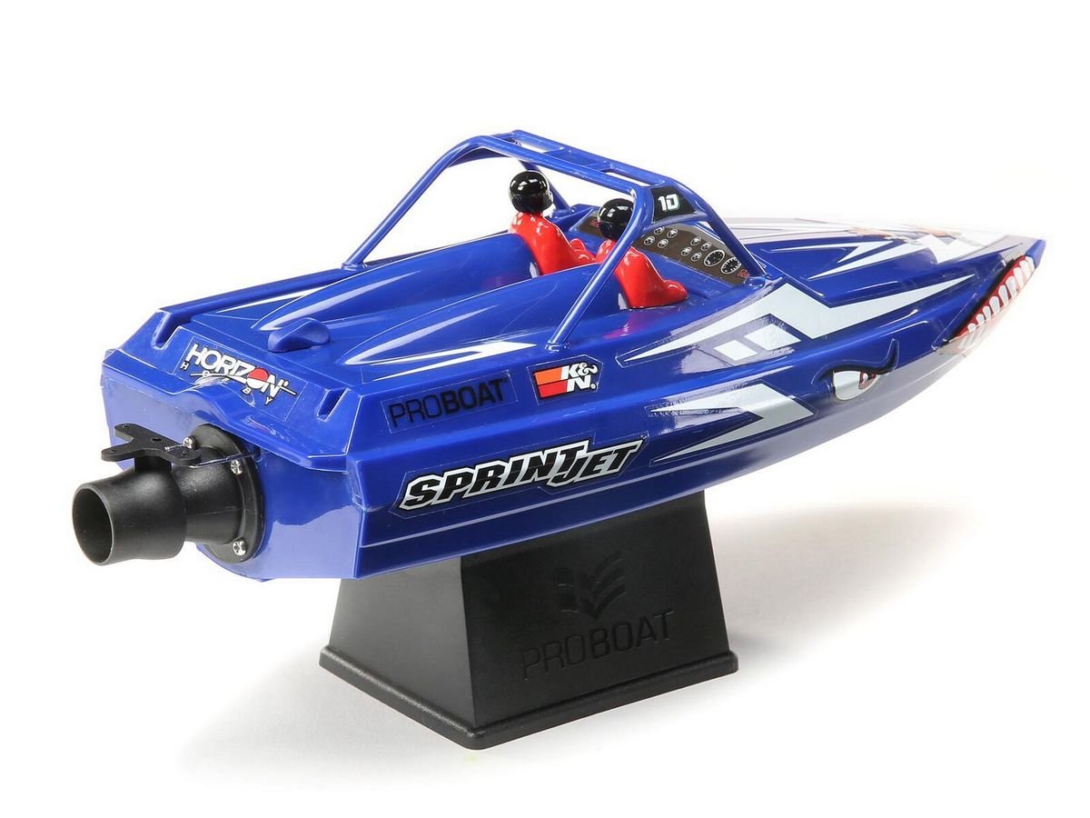Радиоуправляемый катер ProBoat Sprintjet 9-inch Self-Right Jet Boat (синий) RTR -  PRB08045T2