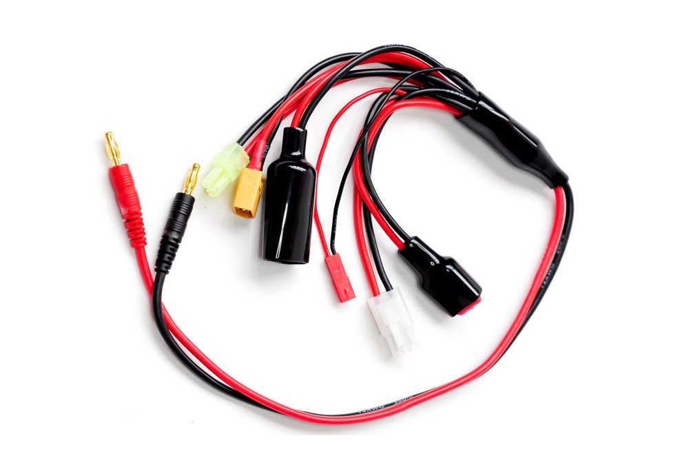 Кабель для зарядного устройства Banana - TRX/Tamiya/JST/T-plug/Mini Tamiya/XT60 - GTP-500