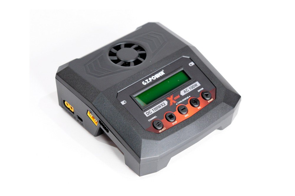 Универсальное зарядное устройство G.T.Power X2MINI Dual Power 19-26/220В, 10Aх2 - GTP-X2MINI
