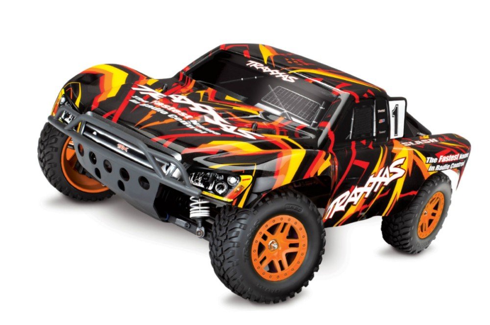 Радиоуправляемая машина шорт-корс TRAXXAS Slash 4x4 1:10 4WD - TRA68054-1-O