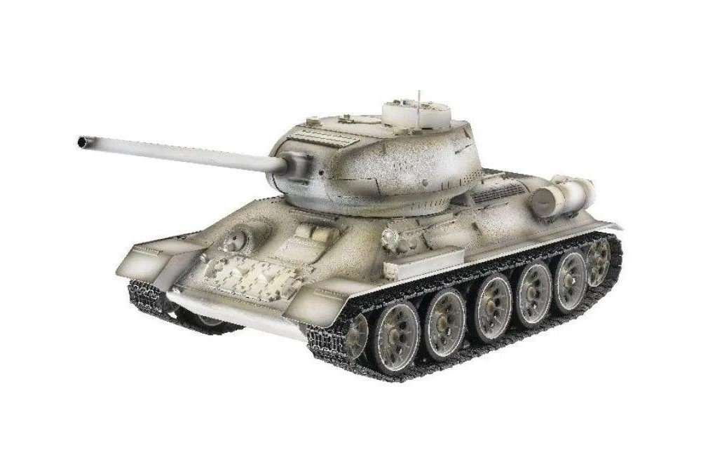 Радиоуправляемый танк Taigen 1/16 T34-85 (СССР) (для ИК танкового боя) V3 2.4G (зимний) TG3909-1S-IR3.0