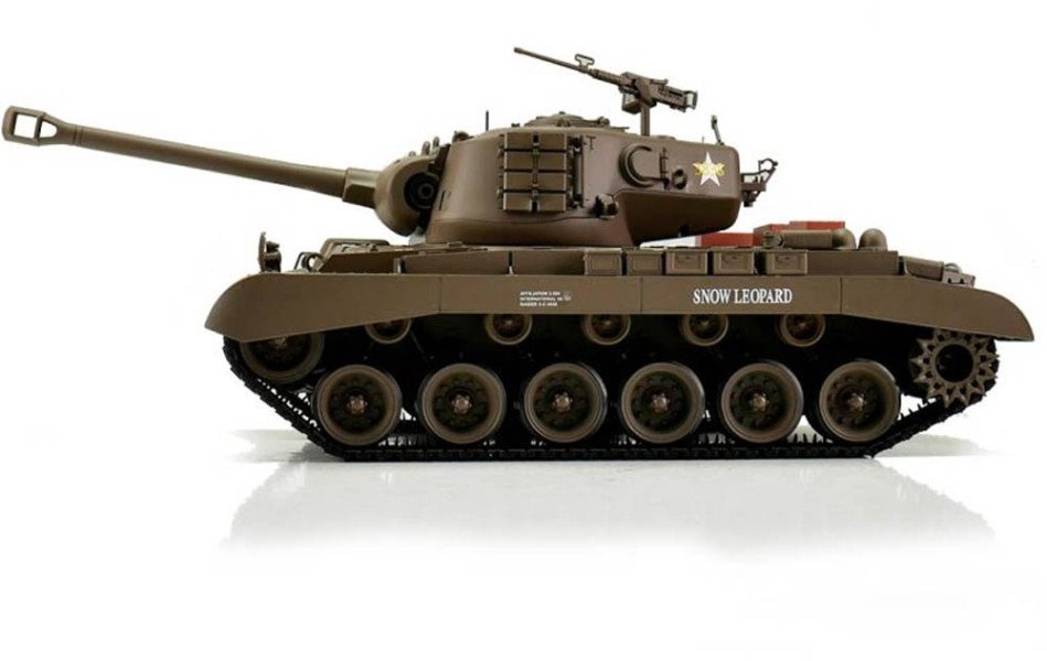 Радиоуправляемый танк Heng Long Snow Leopard USA M26 Upgrade V7.0 масштаб 1:16 - 3838-1Upg V7.0