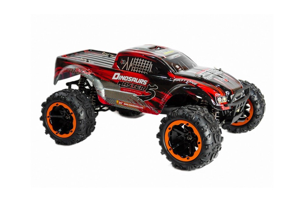 Радиоуправляемая машина монстр Remo Hobby Dinosaurs Master TWINS MOTOR UPGRADE (красный) 4WD 2.4G 1/8 RTR - RH8032UPG-RED
