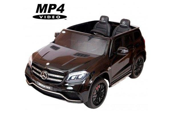 Детский электромобиль Mercedes Benz GLS63 LUXURY 4WD 12V MP4 - Black - HL228-LUX-MP4