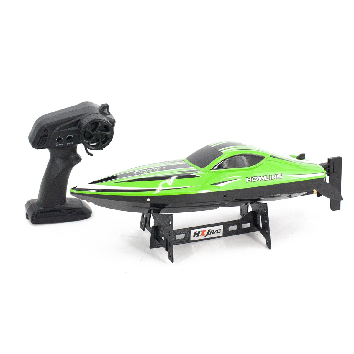 Радиоуправляемый катер HJ toys / HongXunJie Chasing Waves PRO с сумкой (41 см, 55 км/ч, Brushless) - HJ818PRO-GREEN-BAG