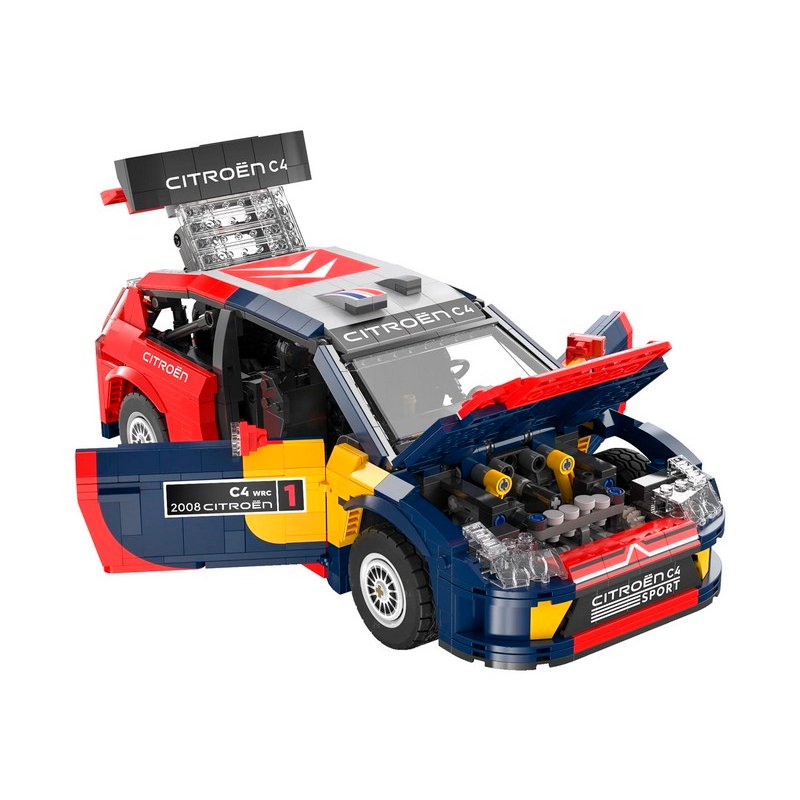 Конструктор CaDA раллийный автомобиль 2008 Citroen C4 WRC 1/12 (1569 деталей) - C62005W
