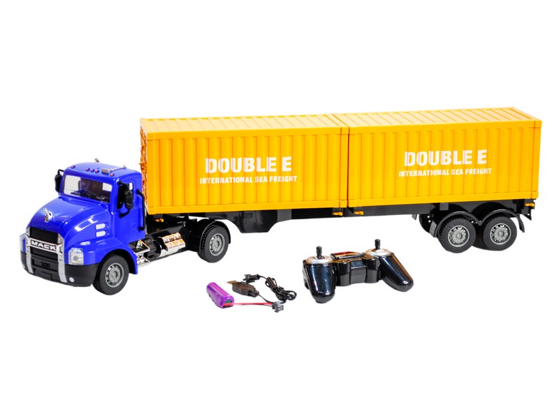 Радиоуправляемый грузовик тягач на 2 контейнера Double Eagle MACK 1/26 2.4G RTR - E666-003