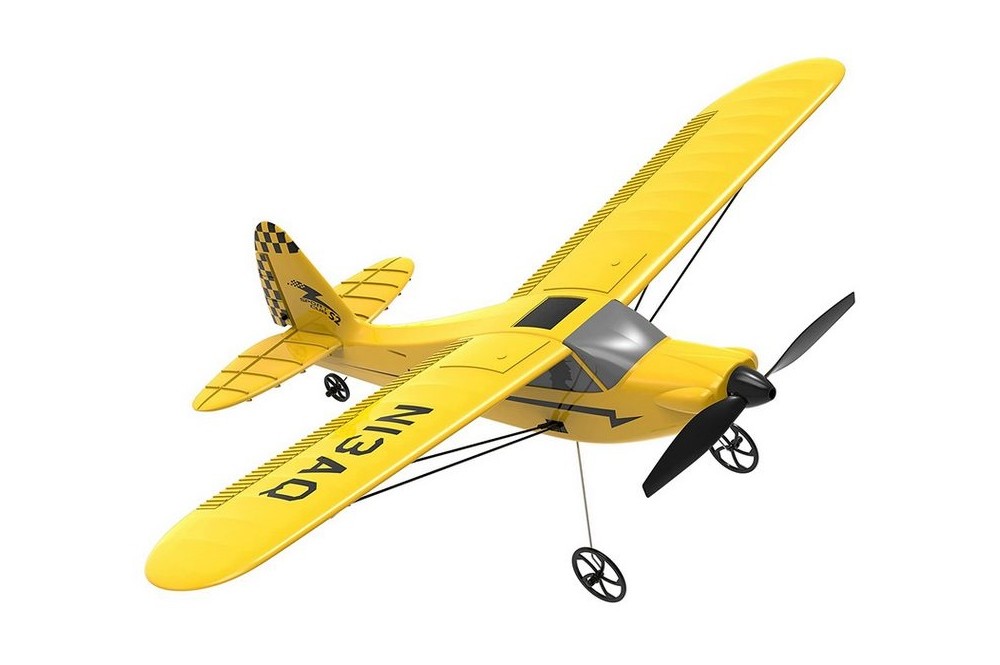 Радиоуправляемый самолет Volantex RC Sport Cub 400мм (желтый) with Gyro 3ch RTF 2.4G - EXA76114R