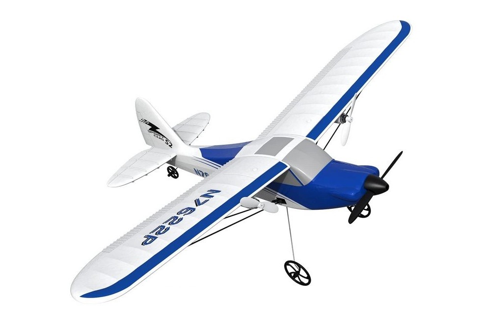 Радиоуправляемый самолет Volantex RC Sport Cub 400мм (синий) 2.4G RTF - EXA76202RB
