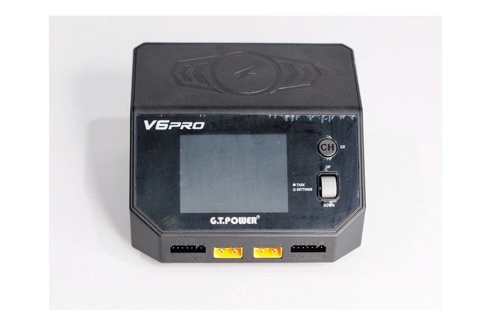 Универсальное зарядное устройство G.T.Power V6PRO Dual Power 7-30/220В, 16Aх2, USB, Wireless 7.5W - GTP-V6PRO
