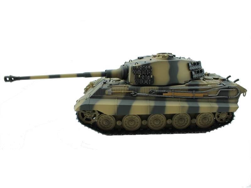 Радиоуправляемый танк Torro King Tiger, башня Henschel (Metal Edition) 1/16, ВВ-пушка V3.0 2.4G RTR TR1110000611-3.0