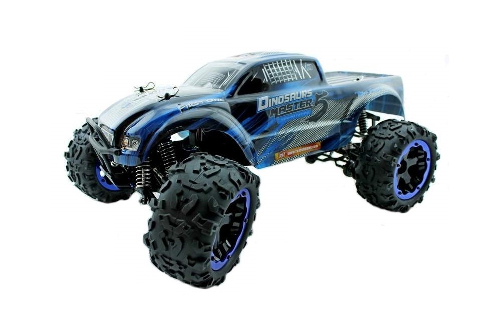 Радиоуправляемая машина монстр Remo Hobby Dinosaurs Master TWINS MOTOR UPGRADE (синий) 4WD 2.4G 1/8 RTR - RH8032UPG-BLUE