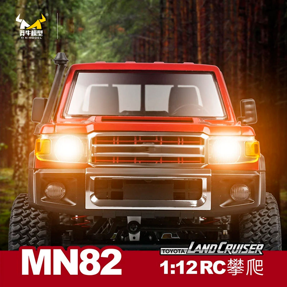 Радиоуправляемая машина MN MODEL, внедорожник Land Cruiser масштаб 1:12, 2,4 ГГц, RTR, 4WD - MN-82 Red