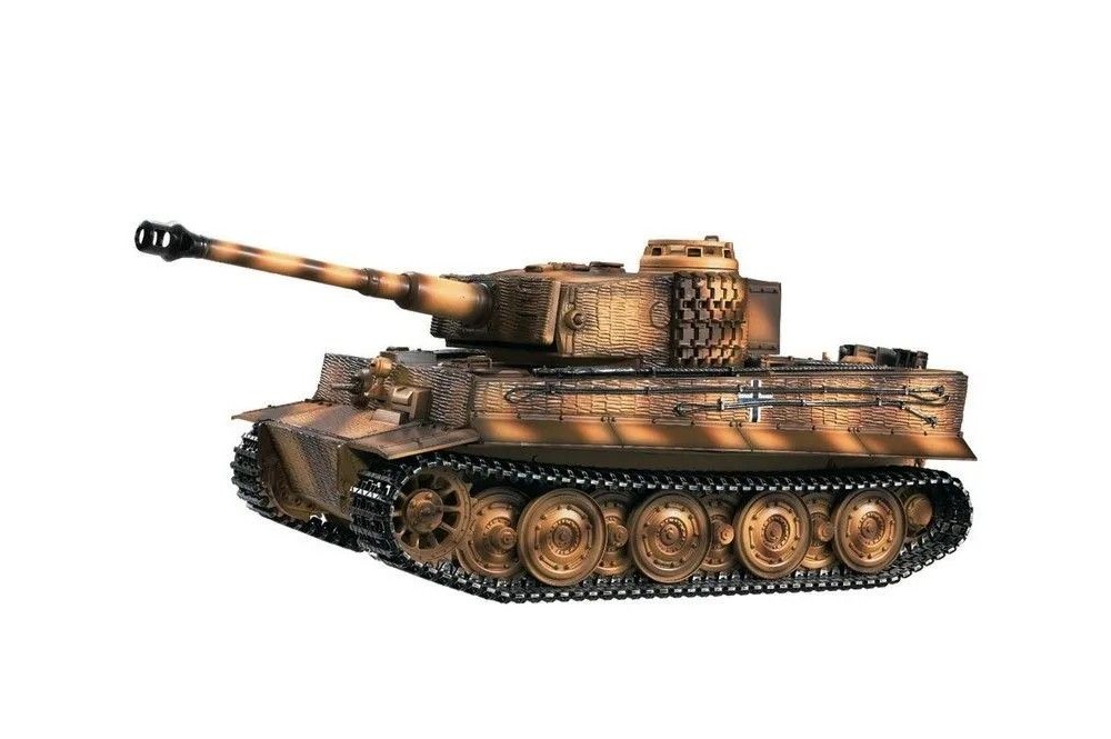 Радиоуправляемый танк Taigen Tiger 1 (Германия, поздняя версия) дым (для ИК боя) V3 RTR масштаб 1:16 2.4G - TGIS3818-D1 3.0