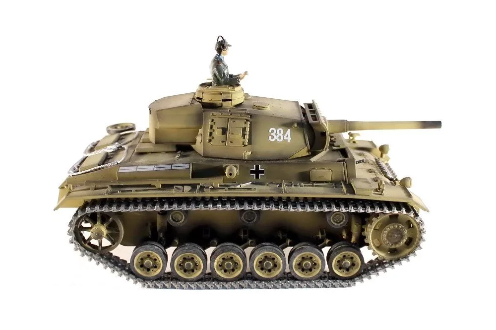 Радиоуправляемый танк Taigen 1/16 Panzerkampfwagen III (Германия) HC V3 2.4G RTR - TG3848-1HC3.0