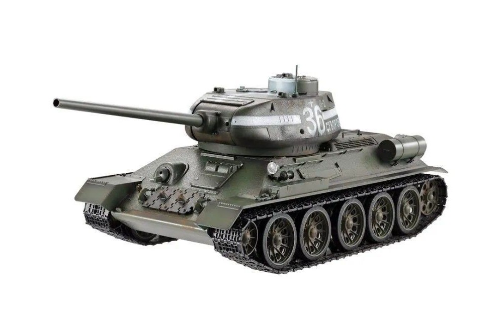 Радиоуправляемый танк Taigen 1/16 T34-85 (СССР) (для ИК танкового боя) V3 2.4G (зеленый) TG3909-1G-IR3.0