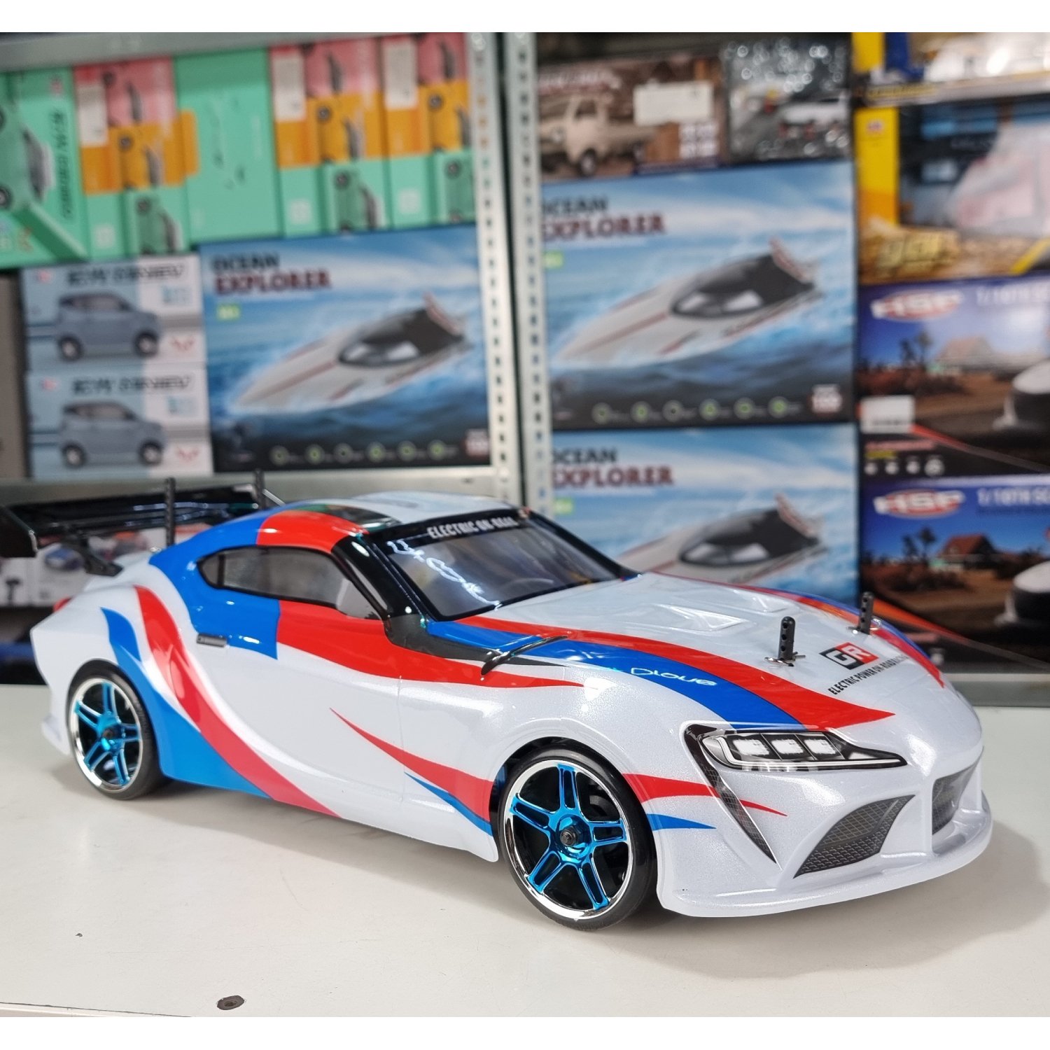 Радиоуправляемая машина для дрифта HSP Flying Fish 1 Top масштаб 1:10 4WD 2.4G - 94123TOP SP02 Supra