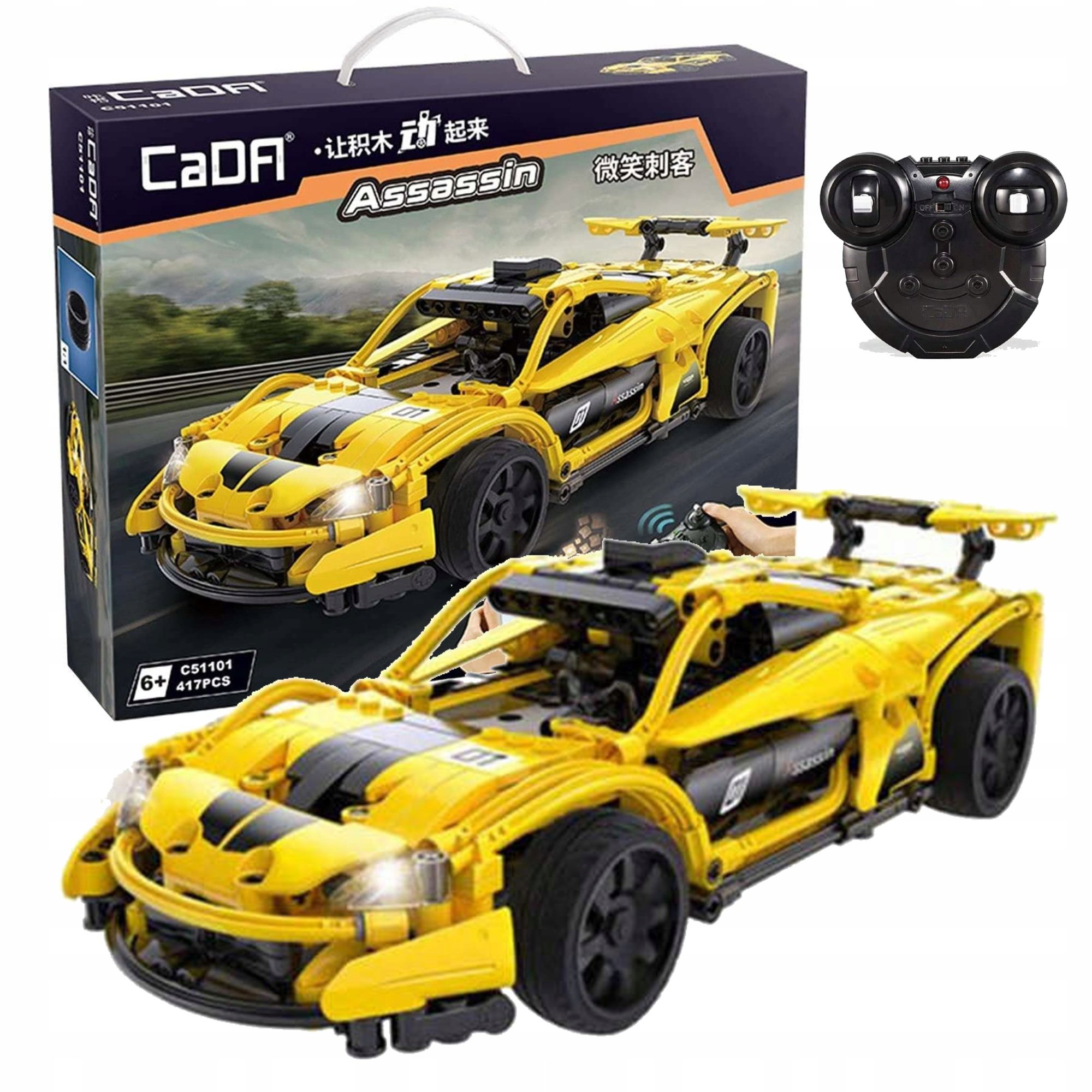 Радиоуправляемый конструктор CaDA гоночный автомобиль Assassin (417 деталей) - C51101W