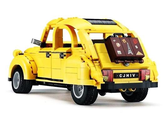Конструктор CADA ретроавтомобиль Citroen 2CV 1/12 (1238 деталей) C61026W