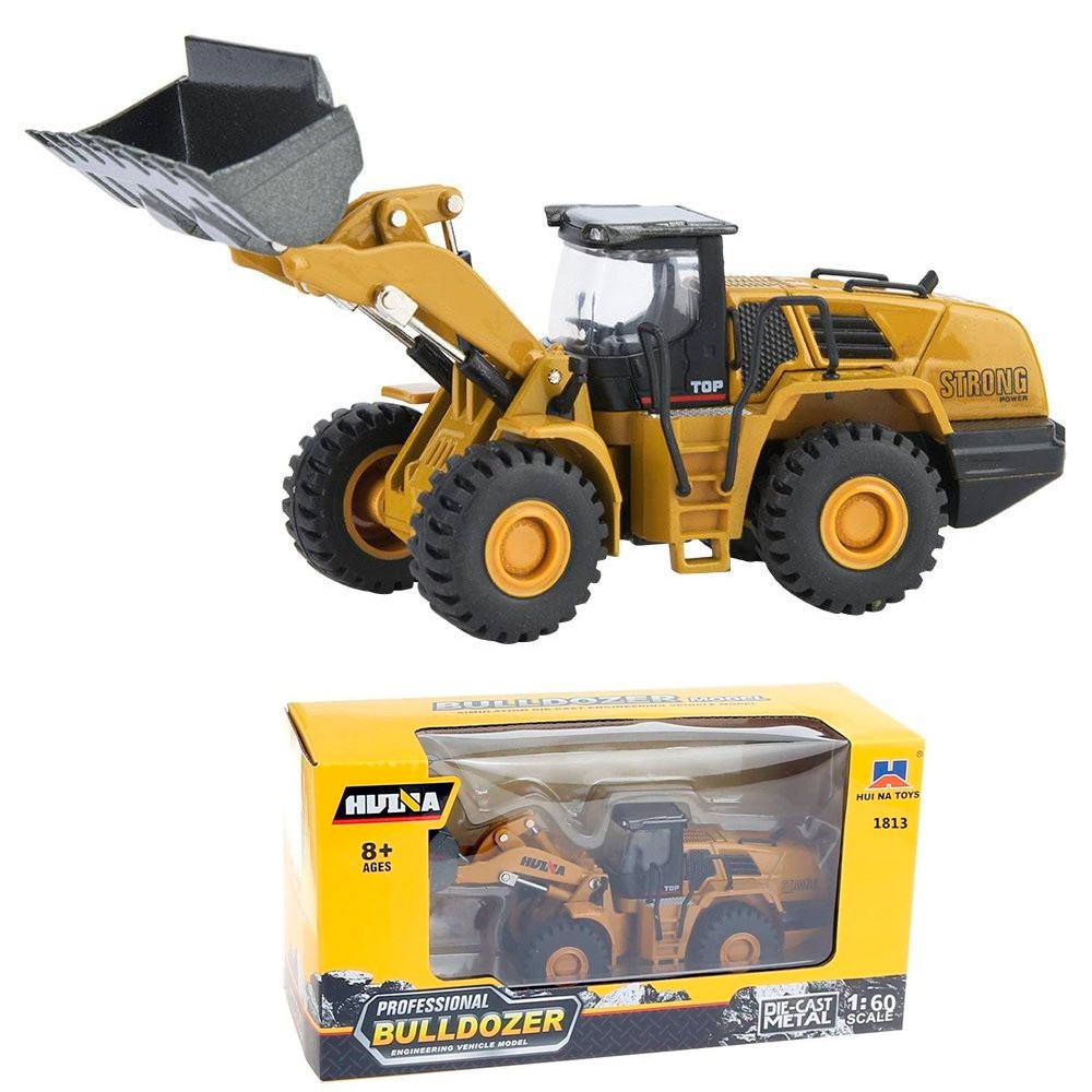Металлический фронтальный погрузчик Hui Na Toys 1/60 - HN1813