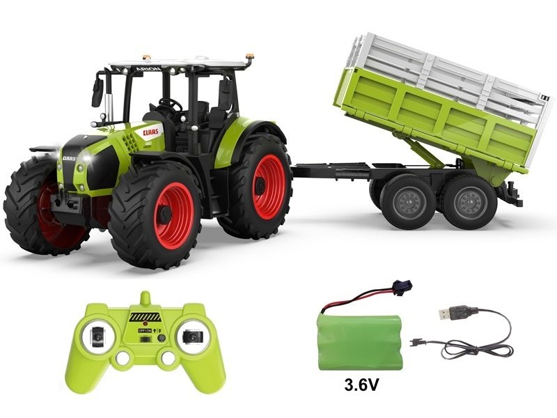 Радиоуправляемый трактор с прицепом Double Eagle CLAAS ARION 660 1/24 2.4G RTR E685-003