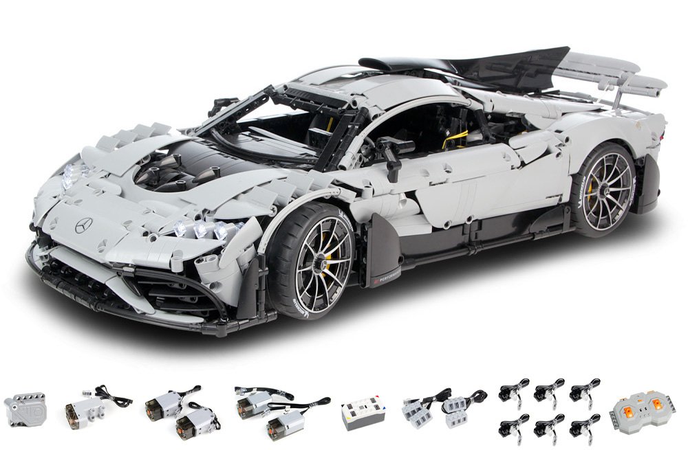 Радиоуправляемый конструктор CADA гоночный автомобиль Mercedes-AMG ONE, 4WD, 3295 элементов - C61503W