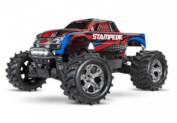 Радиоуправляемый монстр TRAXXAS Stampede TQ Fast Charger Blue 4x4 4WD RTR масштаб 1:10 2.4G - TRA67054-61-R
