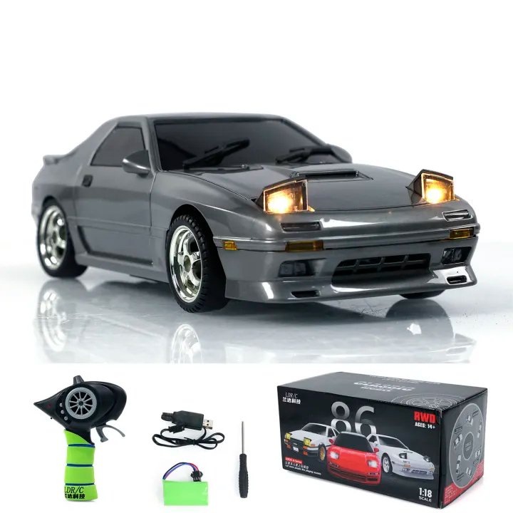 Радиоуправляемая машина для дрифта LD RC масштаб 1:18 2WD 2.4G RX-7 1802-Grey